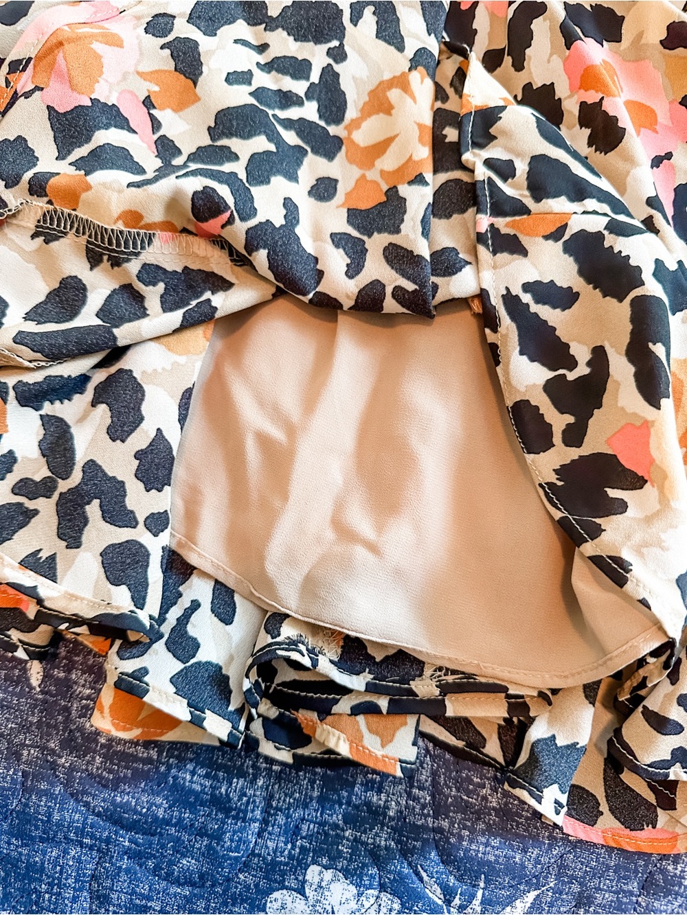 Buddy Love Tiered Skirt with Pink, Orange, Black Accents - Picture 3 of 4